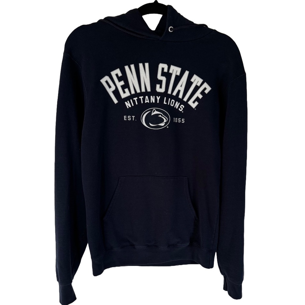 Champion Penn State University Hoodie Navy Blue with White Lettering